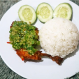 Ayam Penyet Sambal Ijo